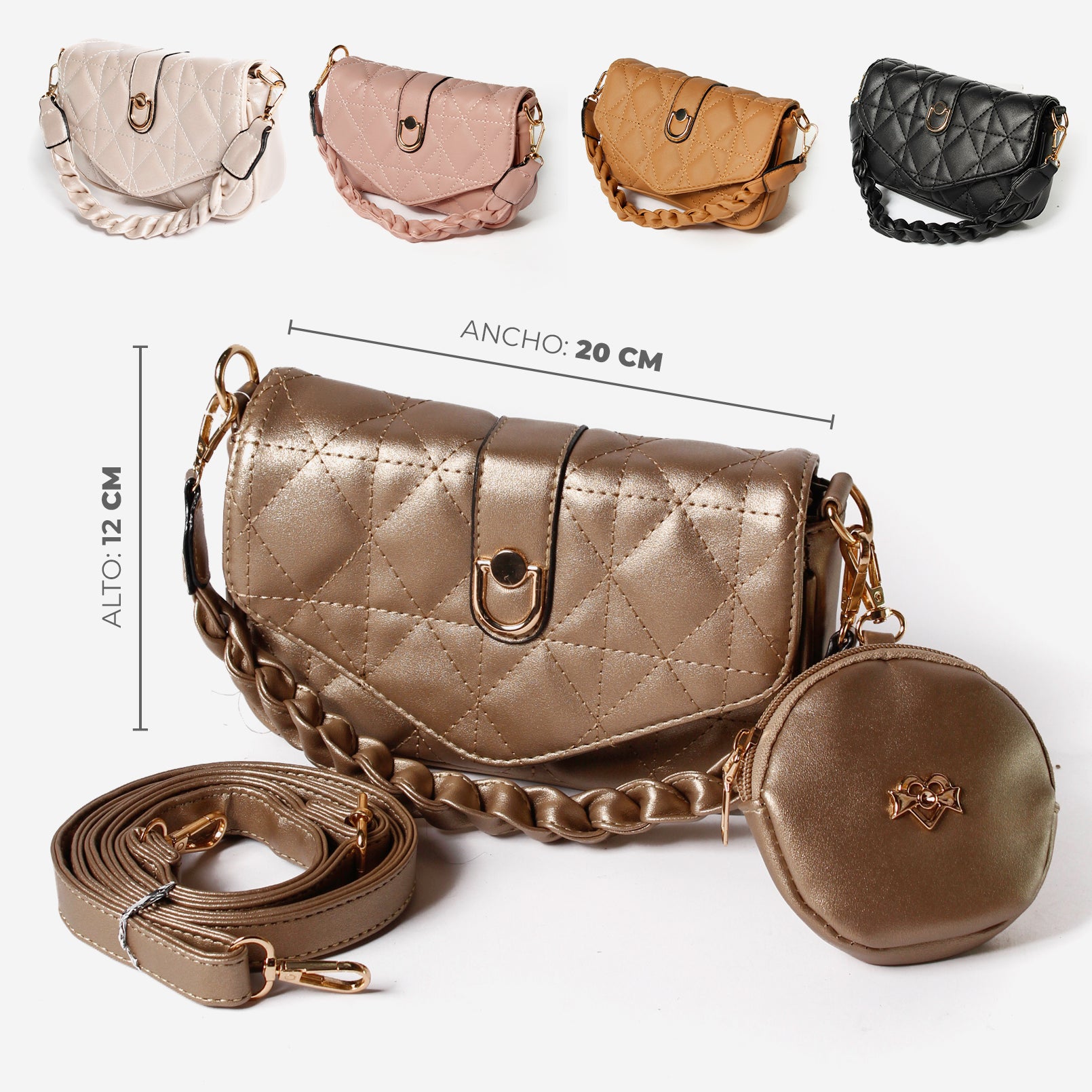 BOLSO MANOS LIBRES L54 - Cobre