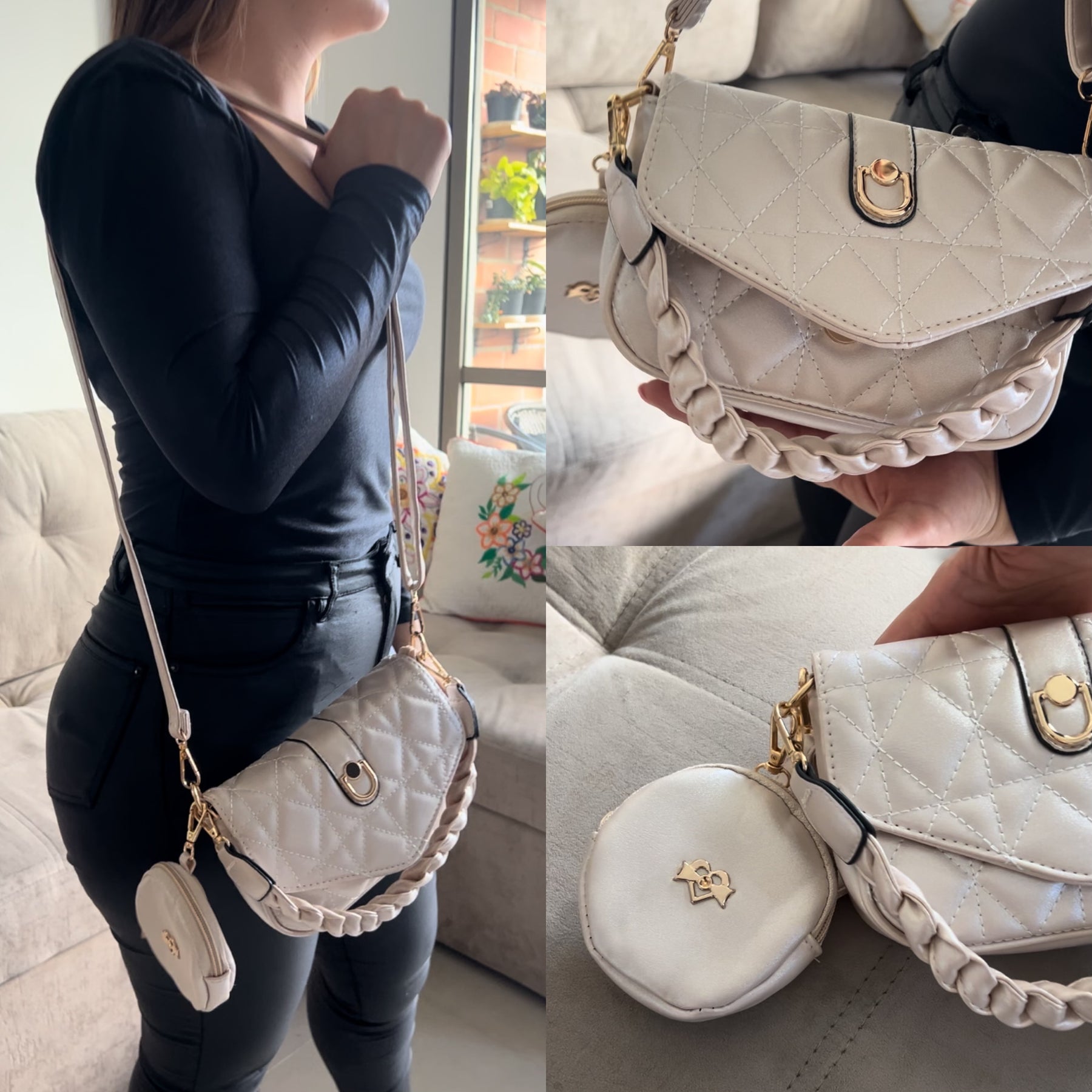 BOLSO MANOS LIBRES L54 - Perla