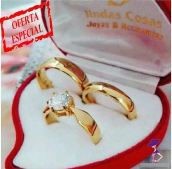 Argollas clásica X3 - Envio Gratis + Pago Contra Entrega