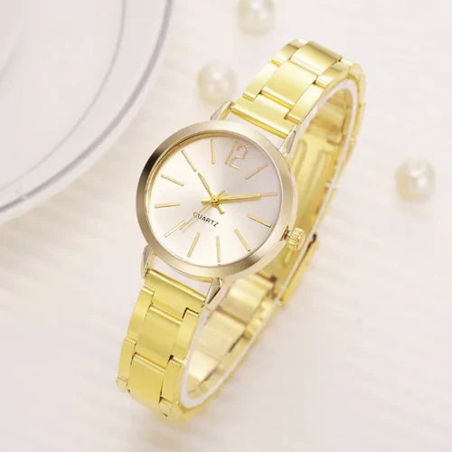 Set Dorado Elegance: Reloj + Pulsera - Envio Gratis + Pago Contra Entrega