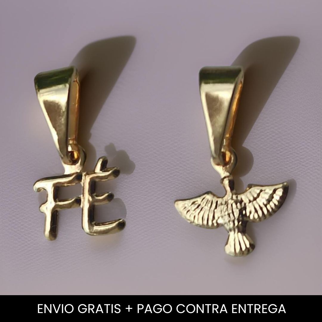 Dijes Espíritu Santo y Fe - Envio Gratis + Pago Contra Entrega