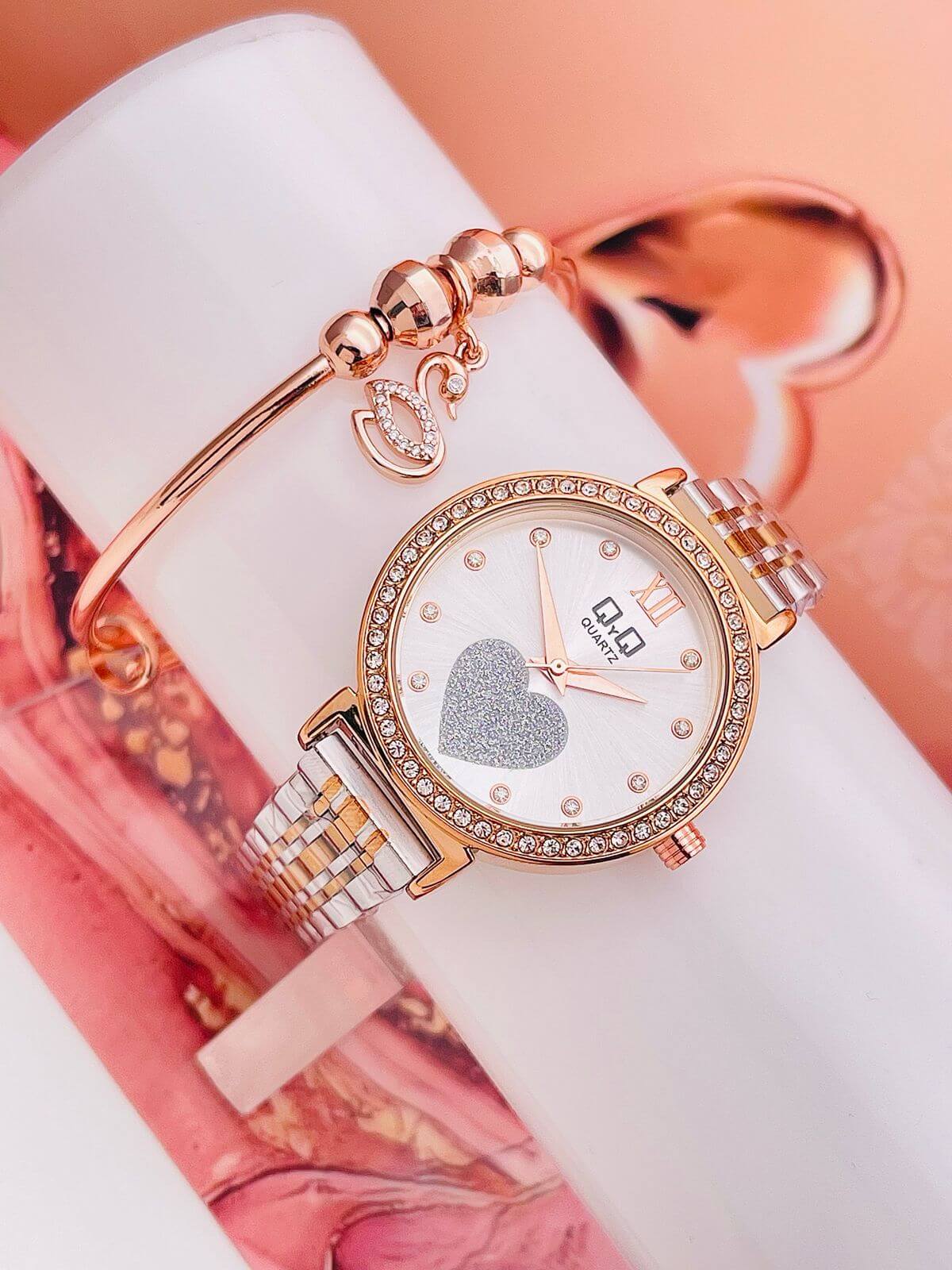 Reloj Encanto Dorado Style Yess Lady Corazón