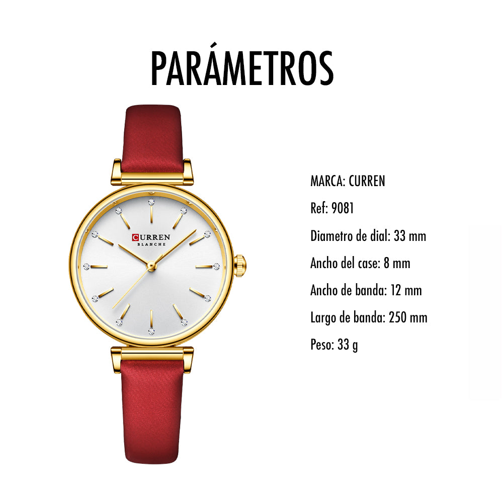 Reloj Rubi Curren 9081 Cuero