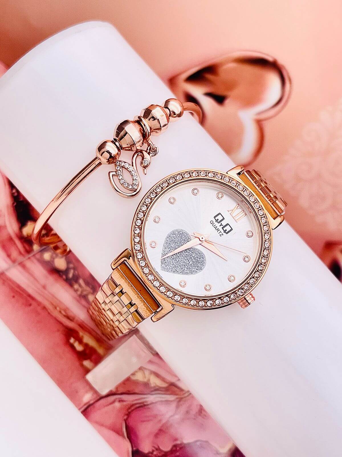 Reloj Encanto Dorado Style Yess Lady Corazón