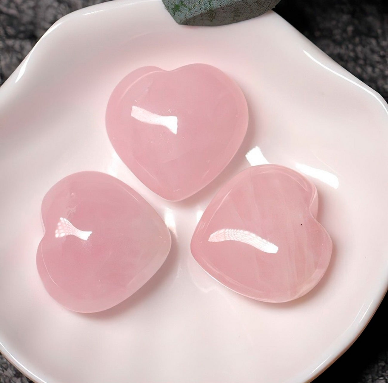 Collar Corazón Cuarzo Rosa - Envio Gratis + Pago Contra Entrega
