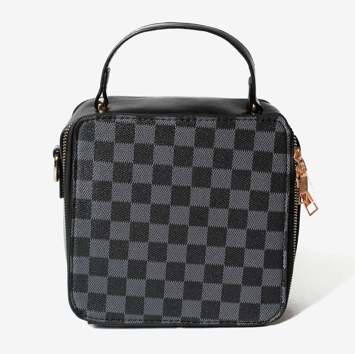 Bolso Manos Libres L 33- Negro Cuadros