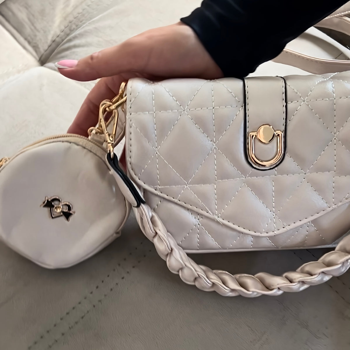 BOLSO MANOS LIBRES L54 - Perla