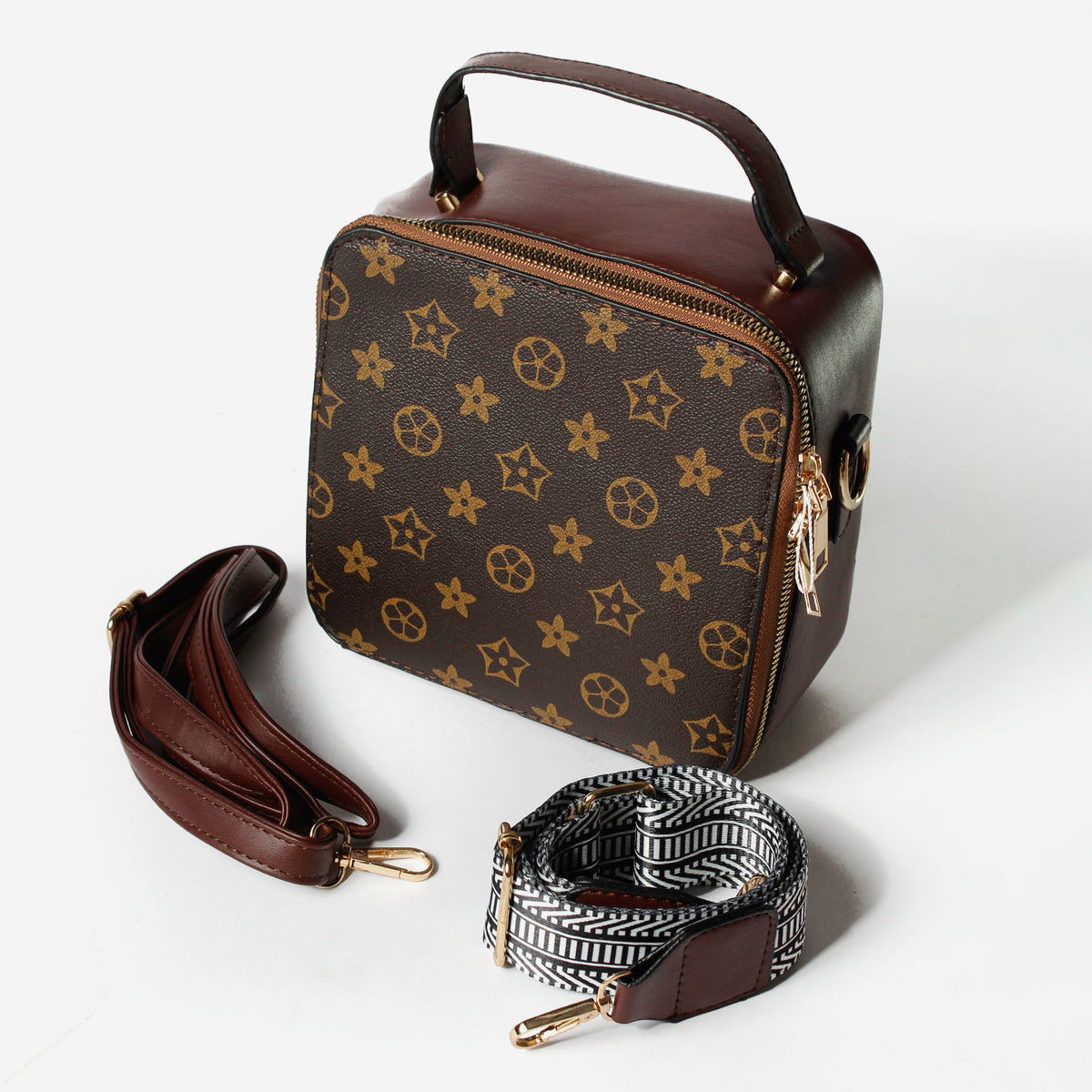 Bolso Manos Libres L33 - Café Dibujos