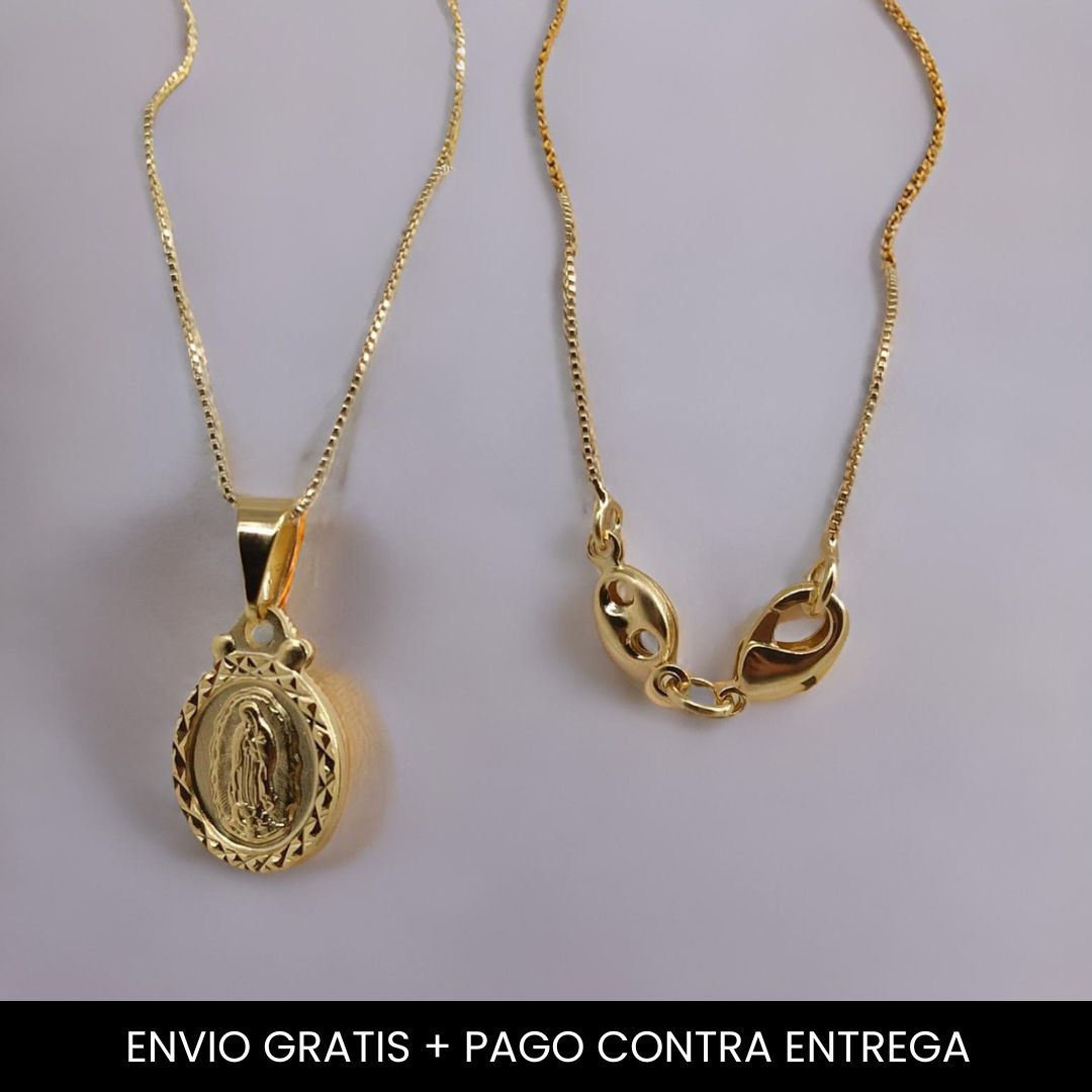 Cadena con Dije Guadalupe - Envio Gratis + Pago Contra Entrega