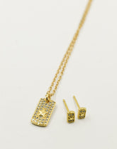 JUEGO DE CADENAS PLACA DE ESTRELLA