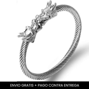 Pulsera Dragòn Plateado Ajustable + Estuche  - ENVIO GRATIS & PAGO CONTRA ENTREGA