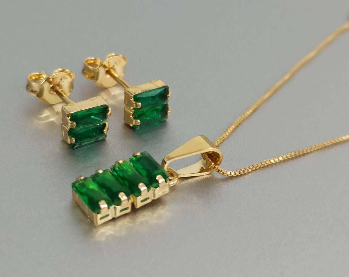 Set Esmeralda Elegancia - Envio Gratis + Pago Contra Entrega