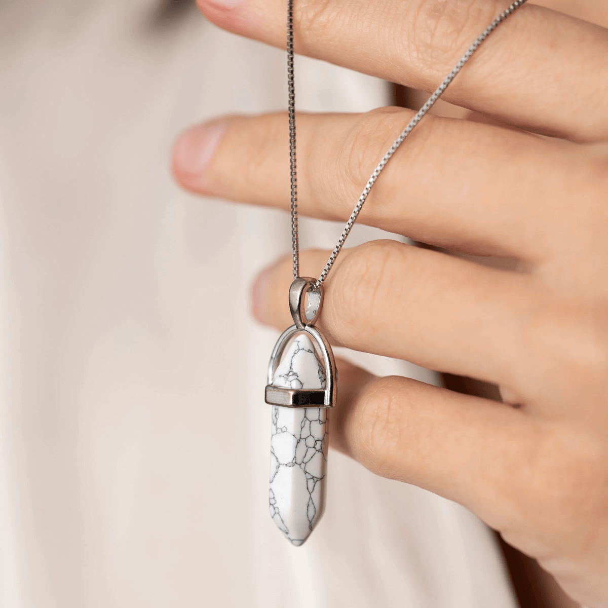 Collar Cuarzo Lechoso - Onix Pareja Corazon Iman + Estuche