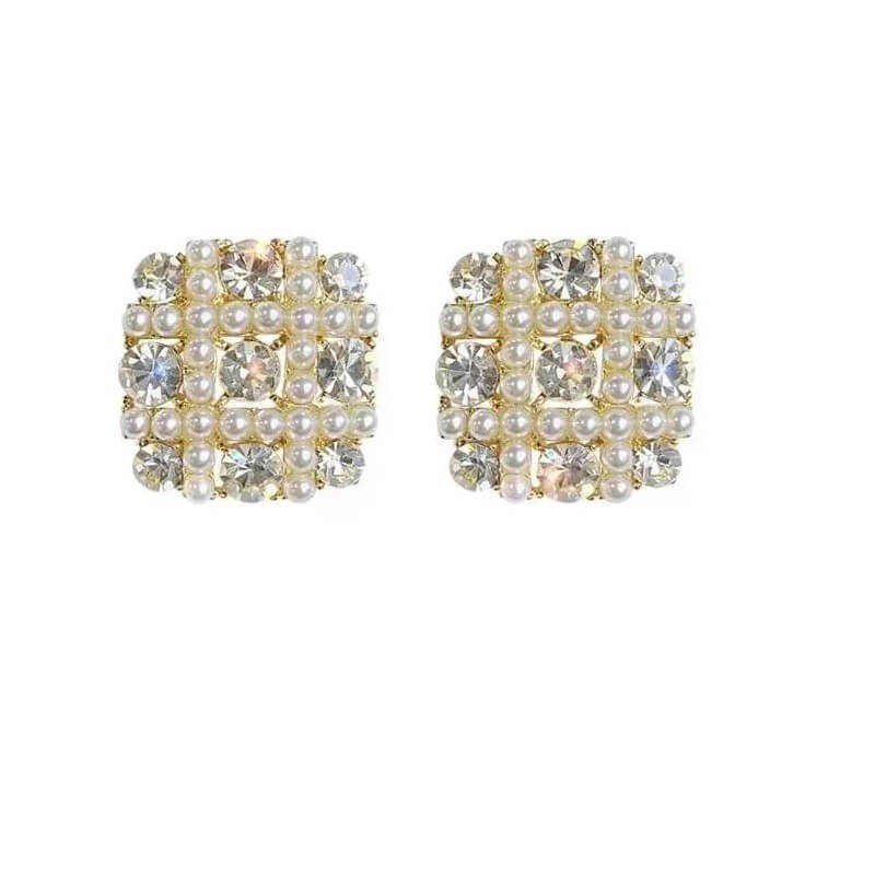 Aretes  Brillantes Triki Elegantes Modernos