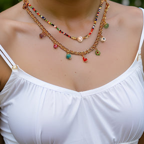 Collar Tripple con Aretes