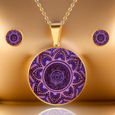 Collar Mandala + Aretes + Estuche