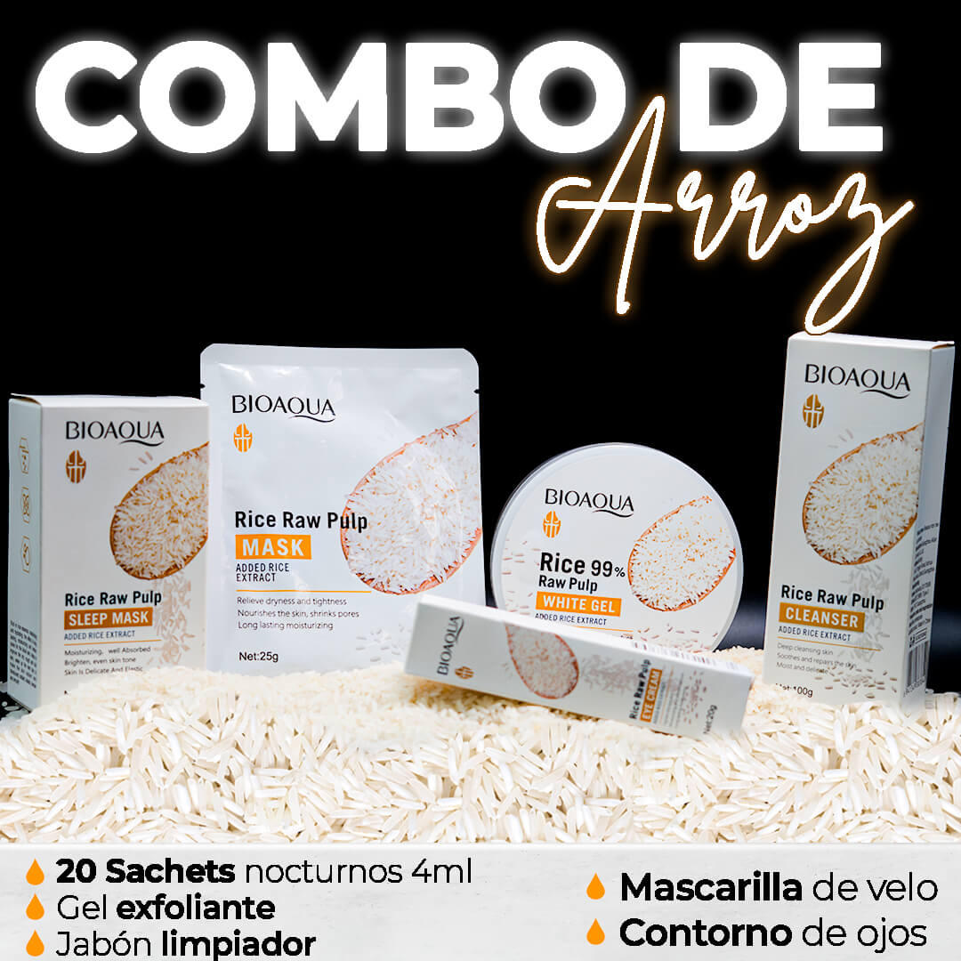 Kit Skincare de Arroz - Envio Gratis + Pago Contra Entrega