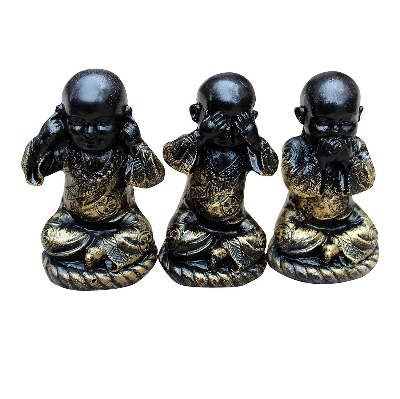 Jardín Zen 3 Budas De La Sabiduria Prosperidad Y Protección