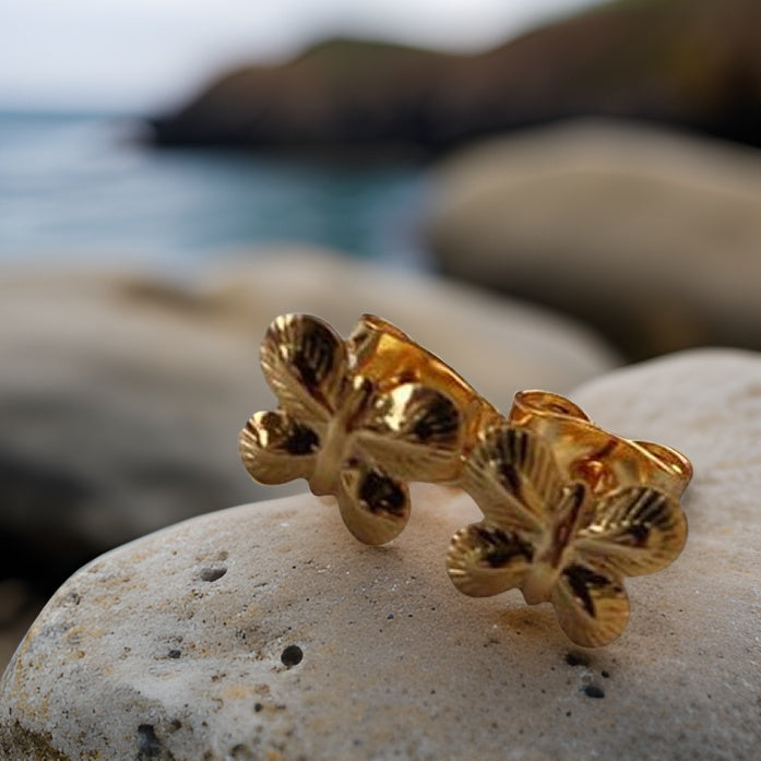Estuche Radiante: 5 Pares de Tops en Oro Laminado 18k