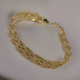Pulsera Trenzada 18k