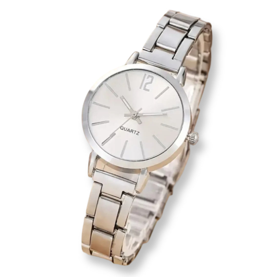 Duo Elegance: Reloj + Pulsera en Plata para Mujer - Envio Gratis + Pago Contra Entrega