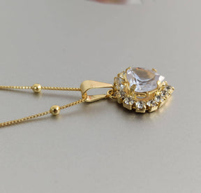 Cadena Con Corazón Cristal