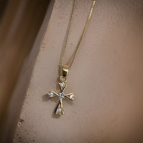 Collar Sagrado con Dije de Cruz