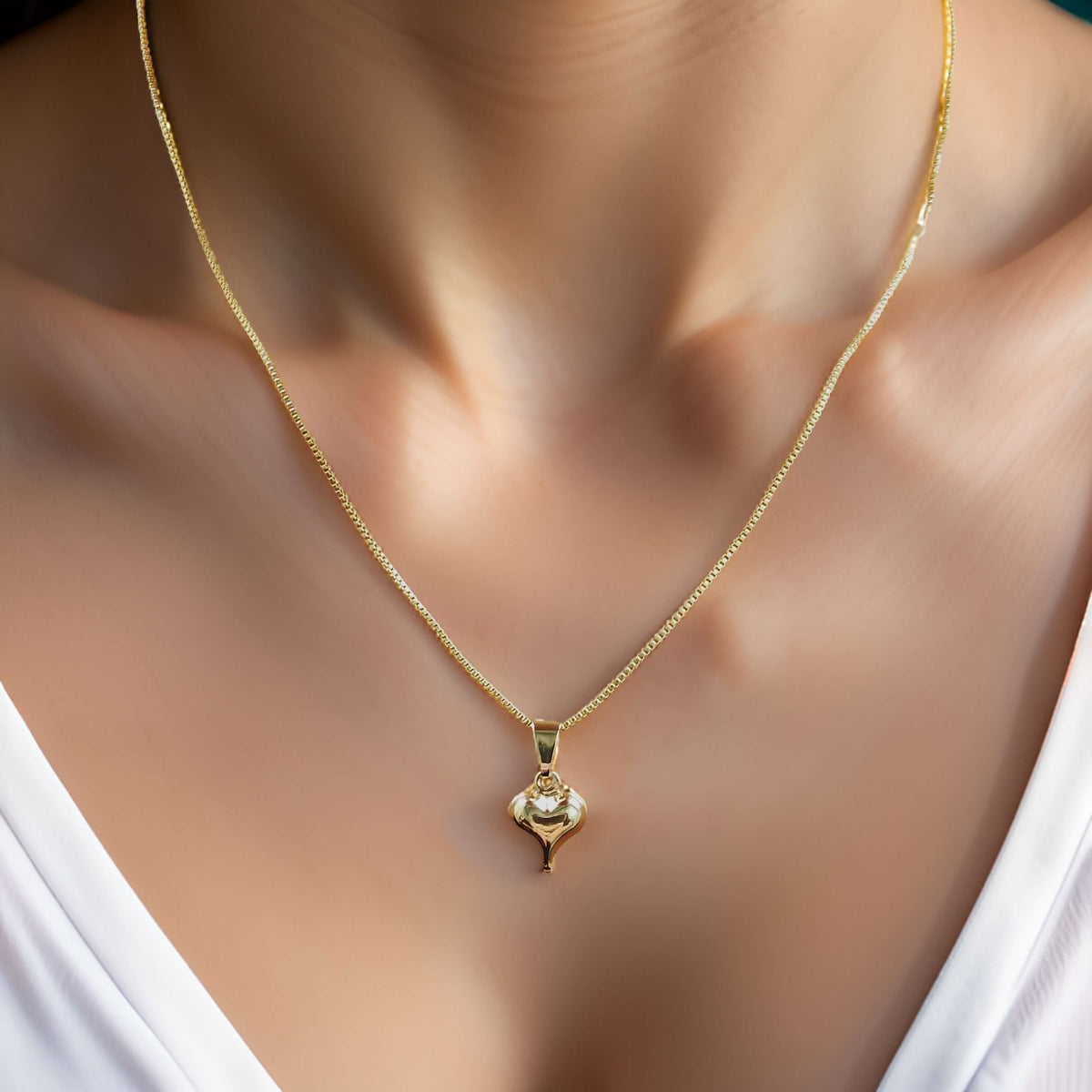 Collar Corazón - Oro laminado 18k