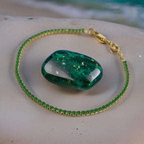Pulsera Tenis Verde Claro