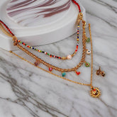 Collar Tripple con Aretes