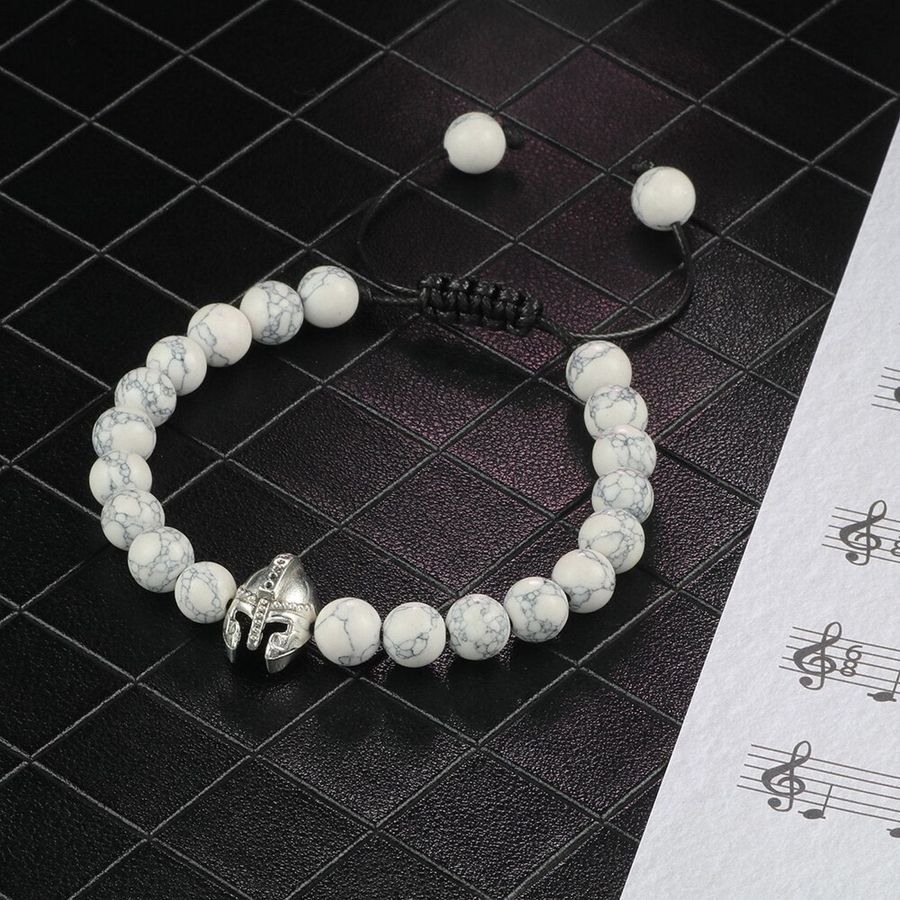 Pulsera Cuarzo Blanco Guerrero + Estuche