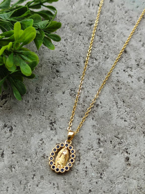 Cadena Dama con Dije de la Virgen de Guadalupe
